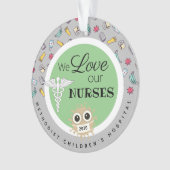 "Bedankt voor het personeel van het ziekenhuis, ve Ornament (voorkant)