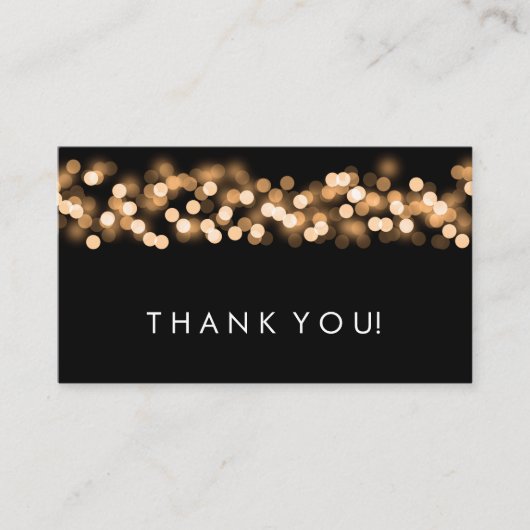 Bedankt voor het plaatsen van Gold Hollywood Glam Informatiekaartje (Voorkant)