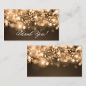 Bedankt voor het plaatsen van sprankelende gouden informatiekaartje (Voorkant / Achterkant)