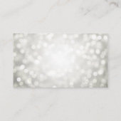 Bedankt voor het plaatsen van zilveren glitterlamp informatiekaartje (Achterkant)