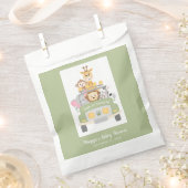 Bedankt voor het rijden met Safari Baby shower Bedankzakje (Geknipt)