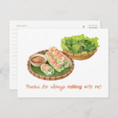 Bedankt voor het rollen met me kaart (Voorkant / Achterkant)