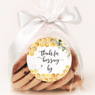 Bedankt voor het ronddraaien door ronde sticker