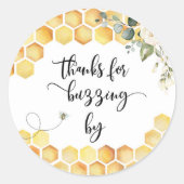 Bedankt voor het ronddraaien door ronde sticker (Voorkant)