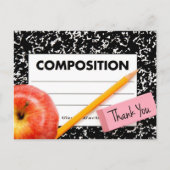 Bedankt voor het schoolthema briefkaart (Voorkant)