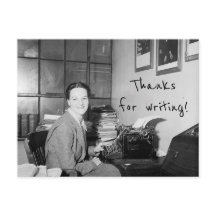 Bedankt voor het schrijven van Briefkaart