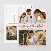 Bedankt voor het schrijven van de foto Collage Wed Briefkaart (Voorkant / Achterkant)