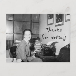 Bedankt voor het schrijven van een ansichtkaart briefkaart