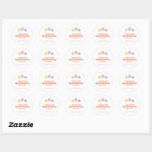 Bedankt voor het Shellabraten Zeeschelp Zeester Ronde Sticker (Vel)