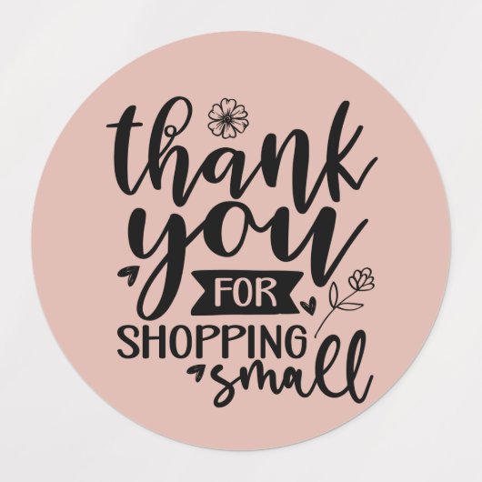 Bedankt voor het shoppen Sticker (Design 2)