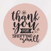 Bedankt voor het shoppen Sticker (Design 1)