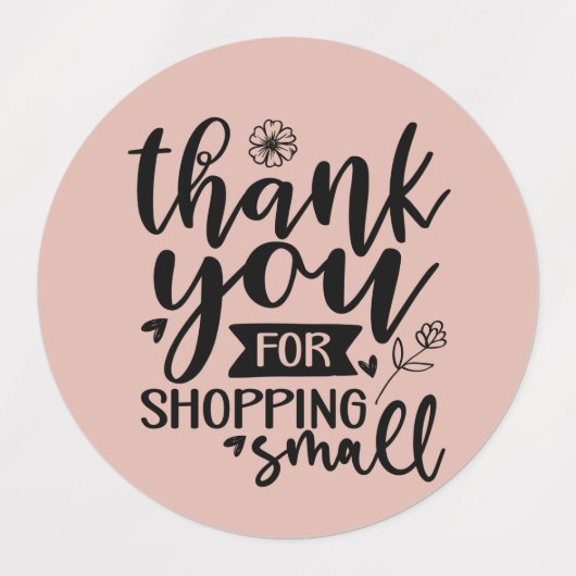 Bedankt voor het shoppen Sticker (Design 1)