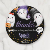 Bedankt voor het Spooktacular maken van mijn boeke Bedankjes Labels (Achterkant)