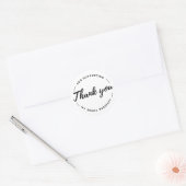 Bedankt Voor Het Steunen Van Mijn Kleine Zakelijke Ronde Sticker (Envelop)