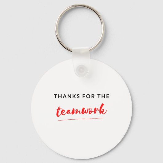 Bedankt voor het teamwork 2 sleutelhanger (Voorkant)