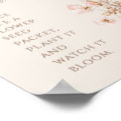 Bedankt voor het tekenen van Wildflower Baby showe Poster (Hoek)