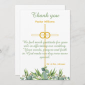 Bedankt voor het trouwen met ons bruiloft ambtenaa (Voorkant / Achterkant)