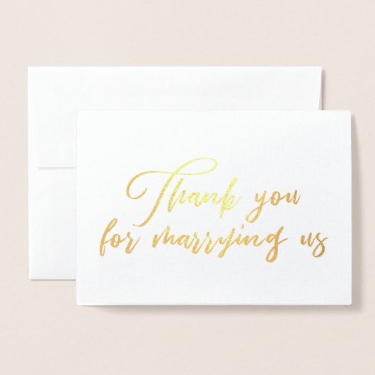 Bedankt voor het trouwen met ons trouwambtenaar Da Folie Kaarten (Voorkant met envelop)