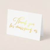 Bedankt voor het trouwen met ons trouwambtenaar Da Folie Kaarten (Voorkant)