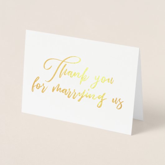 Bedankt voor het trouwen met ons trouwambtenaar Da Folie Kaarten (Voorkant)