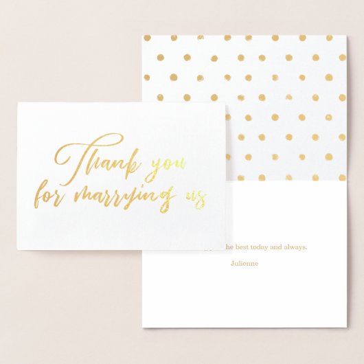 Bedankt voor het trouwen met ons trouwambtenaar Da Folie Kaarten (Display)