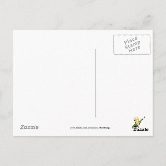 Bedankt voor het uitnodigen van ons briefkaart (Achterkant)