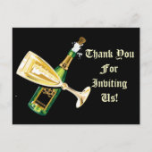 Bedankt voor het uitnodigen van ons briefkaart (Voorkant)