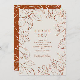 Bedankt voor het verbrande Oranje botanische Baby 