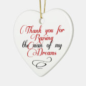 Bedankt voor het verhogen van het man van mijn dro keramisch ornament (Links)