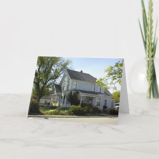 Bedankt voor het vermelden van uw thuiskaart. (Voorkant)