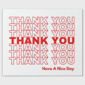 Bedankt voor het verpakken van papier voor kleine  (Vlak)