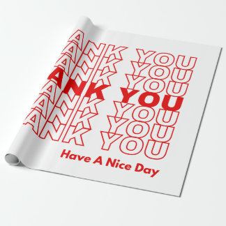 Bedankt voor het verpakken van papier voor kleine 