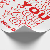 Bedankt voor het verpakken van papier voor kleine  (Hoek)