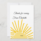 bedankt voor het versturen van naam tekstbericht z feestdagenkaart (Achterkant)