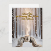 Bedankt voor het verwarmen van ons hart deze kerst feestdagenkaart (Voorkant / Achterkant)