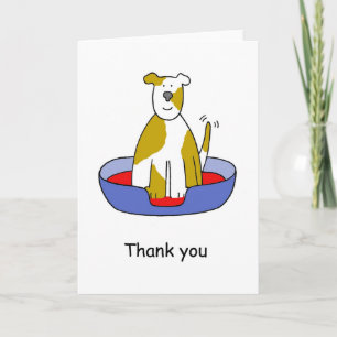Bedankt voor het verzorgen van de hond