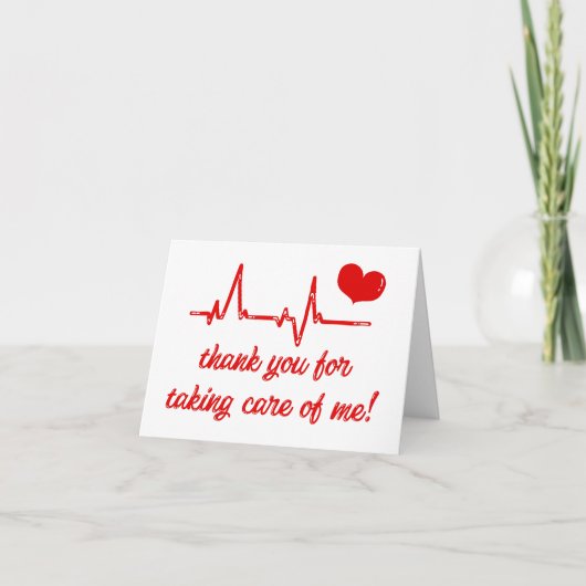 Bedankt voor het verzorgen van mij Medische Dank j (Voorkant)