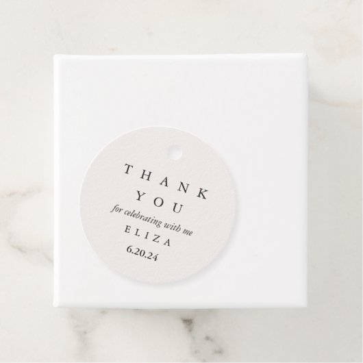 Bedankt voor het vieren met mij Vrijgezellenfeest Bedankjes Labels (In situ)