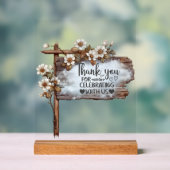 Bedankt voor het vieren met ons acryl teken acryl bord (Neutraal)