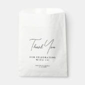 Bedankt voor het vieren met ons bruiloft bedankzakje (Voorkant)