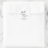 Bedankt voor het vieren met ons Bruiloft Ronde Sticker (Tas)