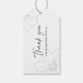 Bedankt voor het vieren met ons cadeaulabel