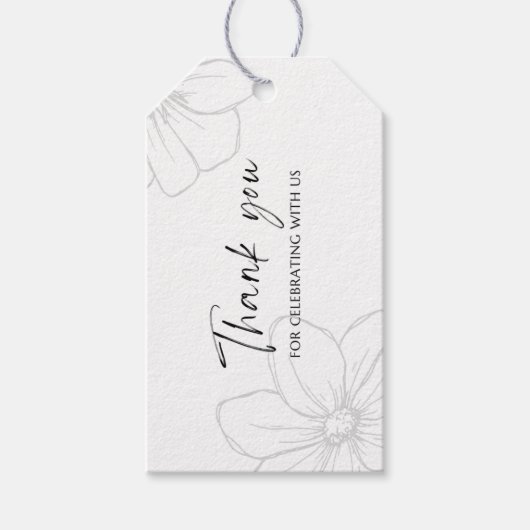 Bedankt voor het vieren met ons cadeaulabel (Voorkant)