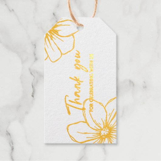 Bedankt voor het vieren met ons cadeaulabels (Voorkant)