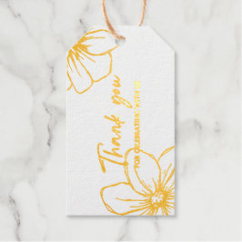 Bedankt voor het vieren met ons cadeaulabels