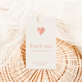 Bedankt voor het vieren met ons Label met hart Cadeaulabel