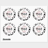 Bedankt voor het vieren met ons ronde sticker (Vel)