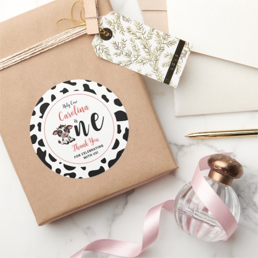 Bedankt voor het vieren met ons ronde sticker (Geschenken)