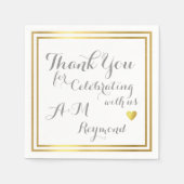 Bedankt voor het vieren met ons servetten (Voorkant)