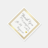 Bedankt voor het vieren met ons servetten (Hoek)